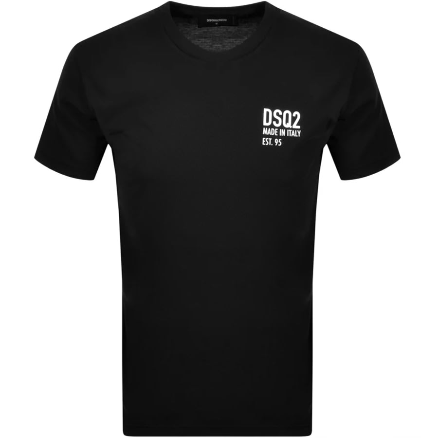 Alternative Image for ProductDSQUARED2 Logo Short Sleeved T Shirt Black1