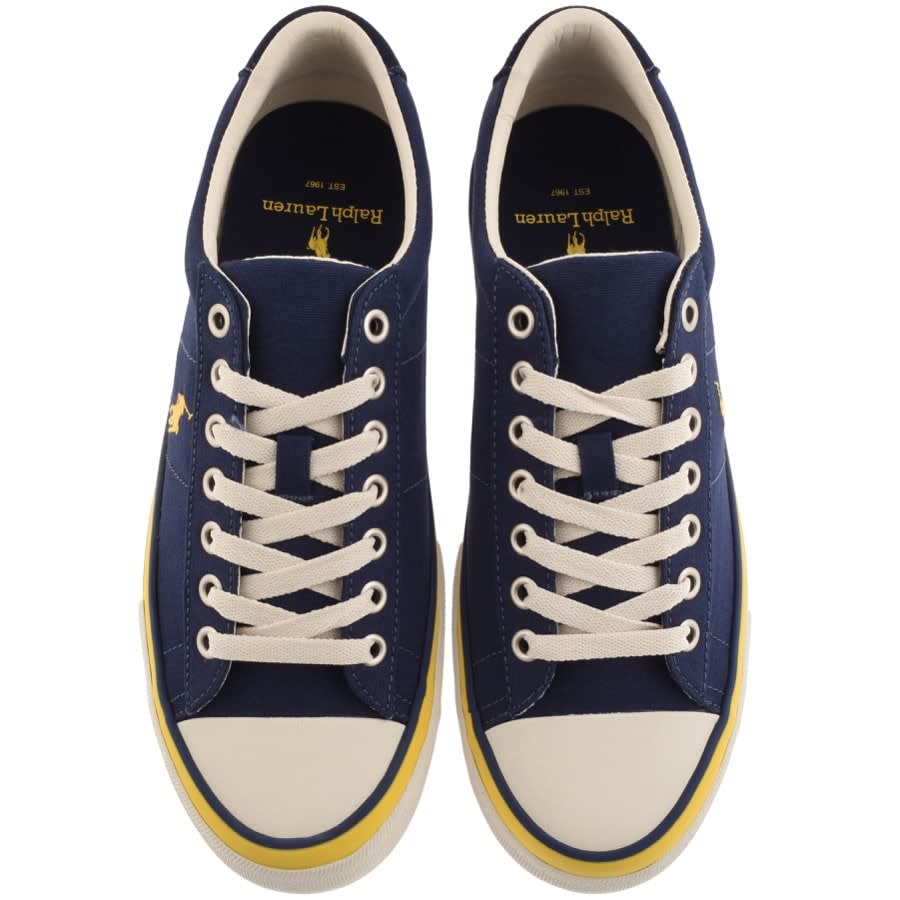 Alternative Image for ProductRalph Lauren Sayer Canvas Trainers Navy3