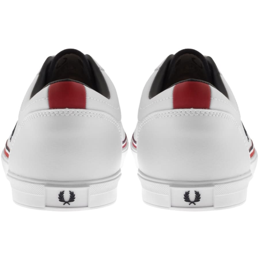 Alternative Image for ProductFred Perry Baseline Leather Trainers White2