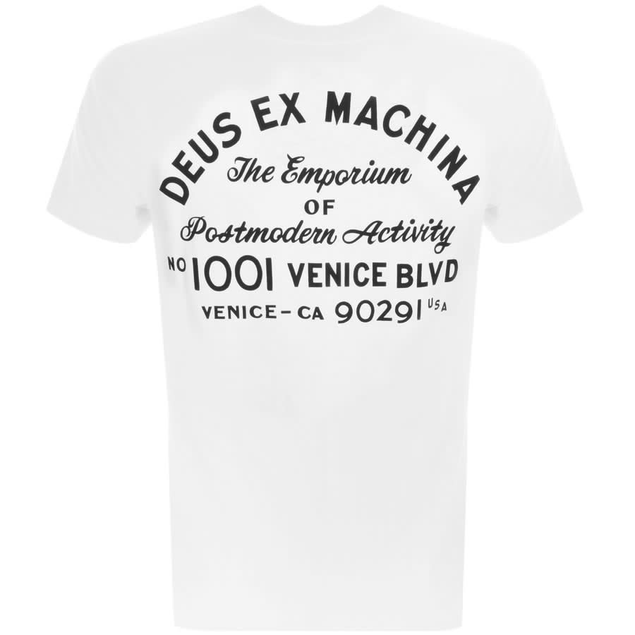 Alternative Image for ProductDeus Ex Machina Pocket Logo T Shirt White2