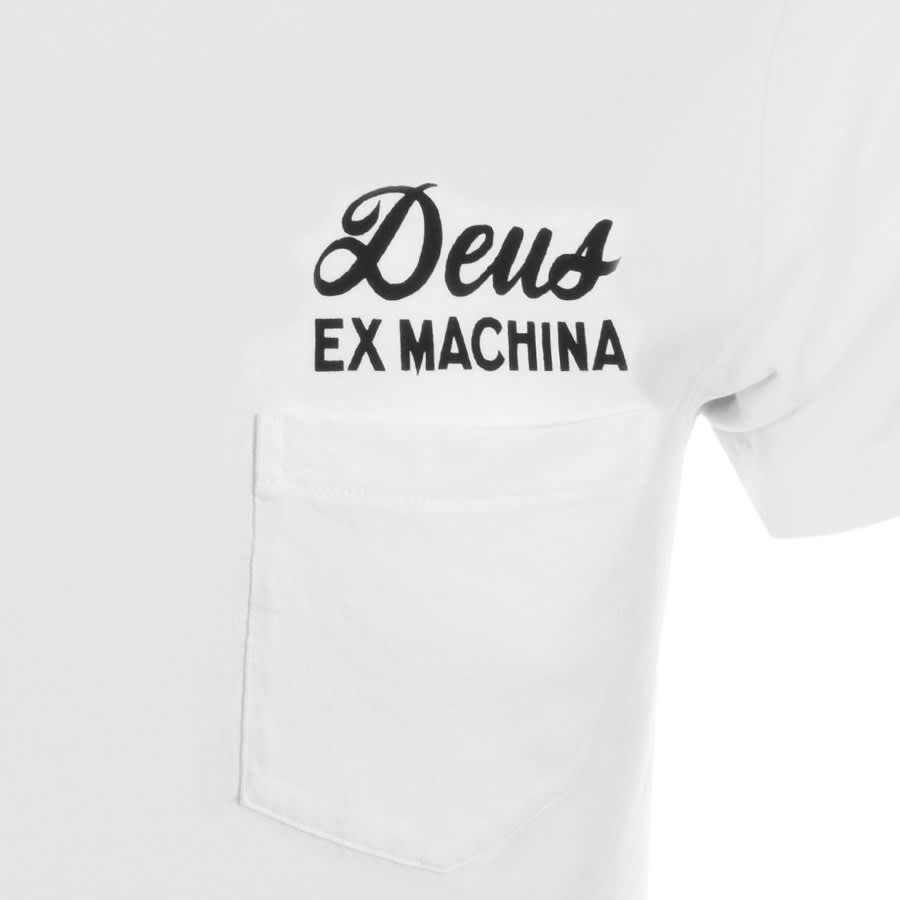 Alternative Image for ProductDeus Ex Machina Pocket Logo T Shirt White3