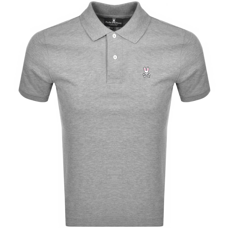 Alternative Image for ProductPsycho Bunny Classic Polo T Shirt Grey1