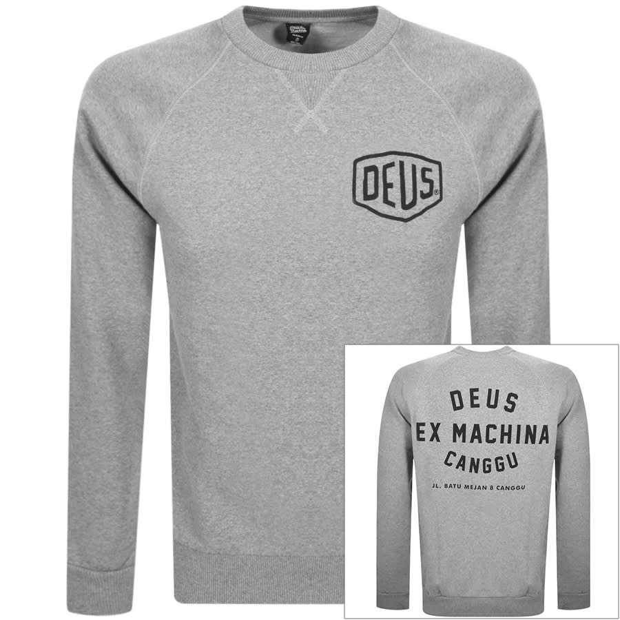 Alternative Image for ProductDeus Ex Machina Crew Neck Canggu Sweatshirt Grey1