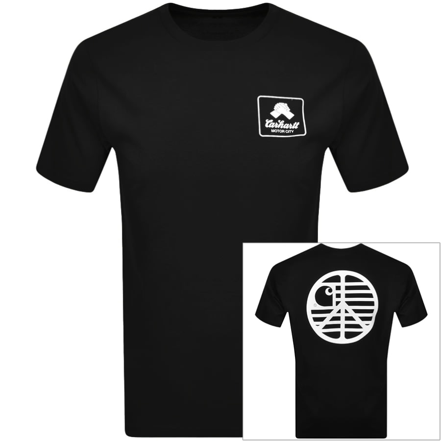 Alternative Image for ProductCarhartt Short Sleeved Peace State T Shirt Black1