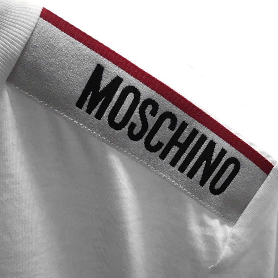 Alternative Image for ProductMoschino Taped Logo Short Sleeved T Shirt White3