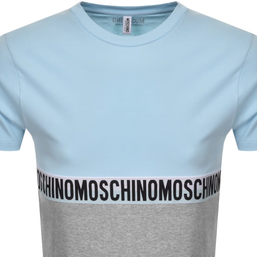 Alternative Image for ProductMoschino Taped Logo Short Sleeved T Shirt Blue2