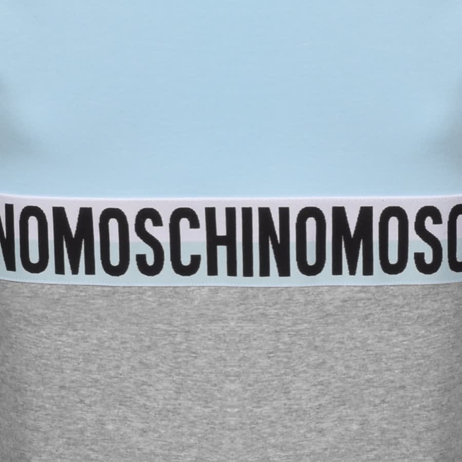 Alternative Image for ProductMoschino Taped Logo Short Sleeved T Shirt Blue3
