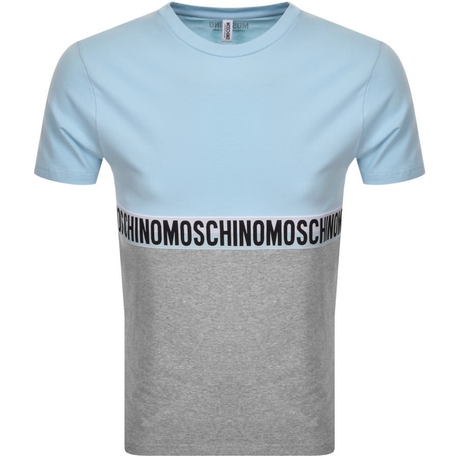Alternative Image for ProductMoschino Taped Logo Short Sleeved T Shirt Blue1