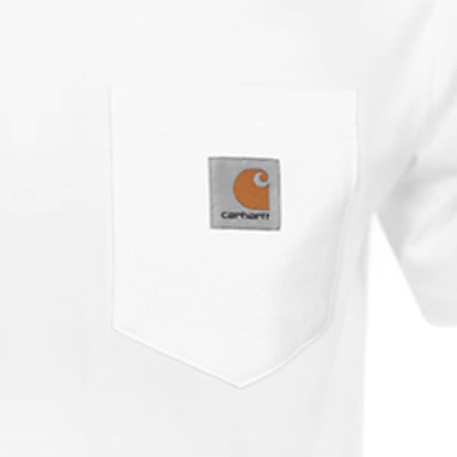 Alternative Image for ProductCarhartt Pocket Short Sleeved T Shirt White3