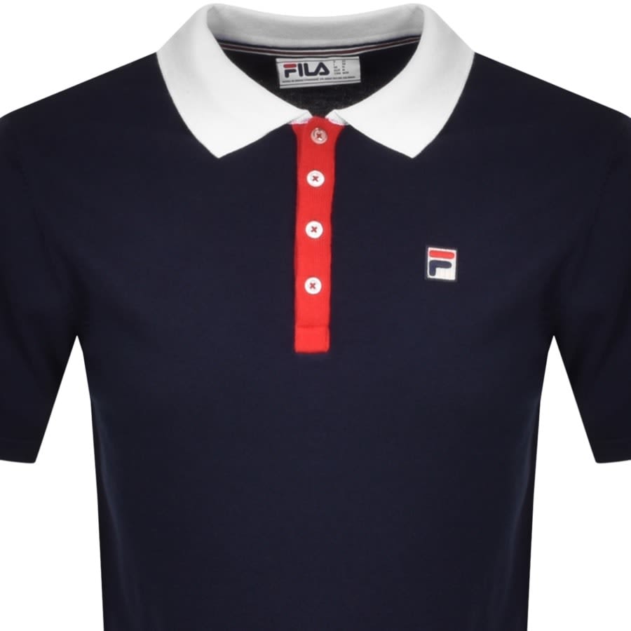 Alternative Image for ProductFila Vintage Santiago Knit Polo T Shirt Navy2