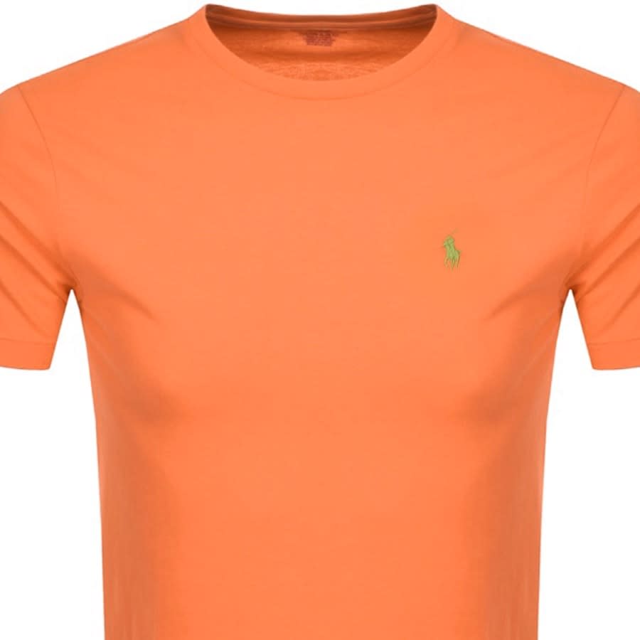 Alternative Image for ProductRalph Lauren Crew Neck Slim Fit T Shirt Orange2