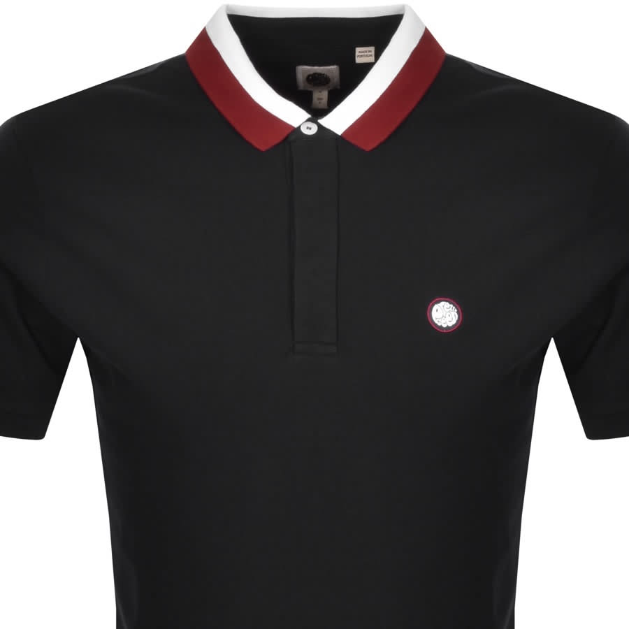 Alternative Image for ProductPretty Green Tilby Contrast Collar Polo T Shirt Bl2