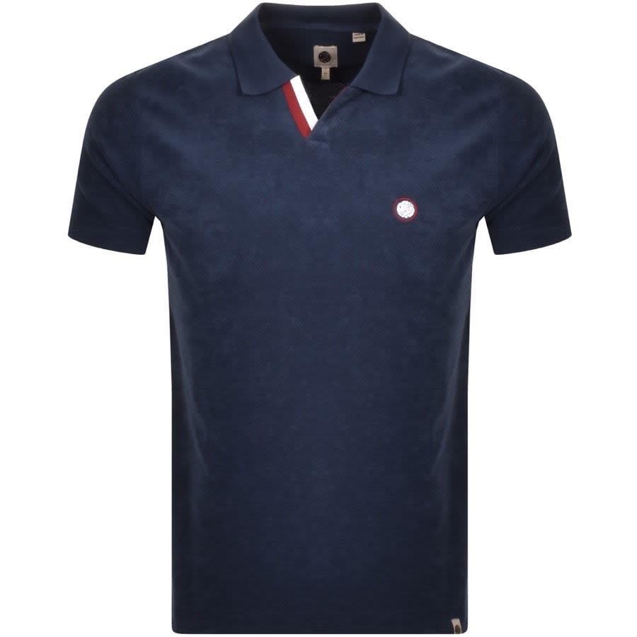 Alternative Image for ProductPretty Green Tilby Towelling Polo T Shirt Navy1