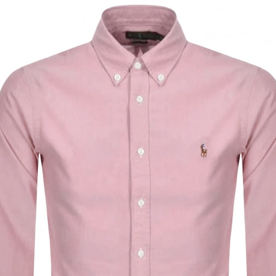 Alternative Image for ProductRalph Lauren Slim Fit Oxford Shirt Pink2