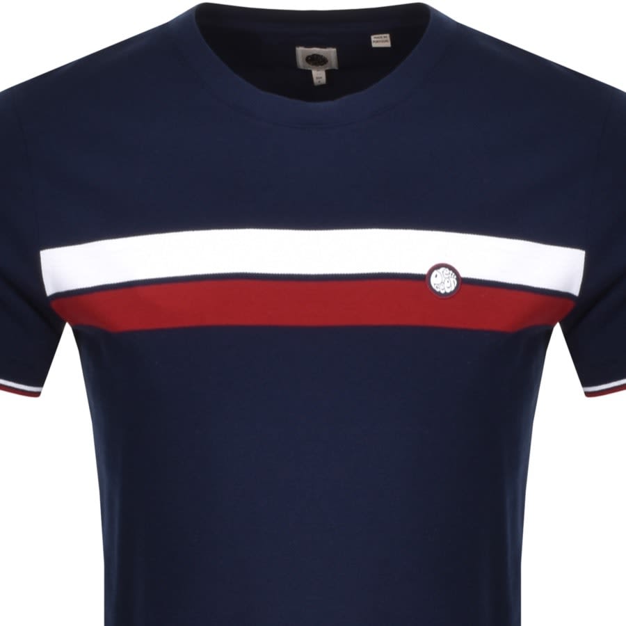 Alternative Image for ProductPretty Green Chest Stripe T Shirt Navy2
