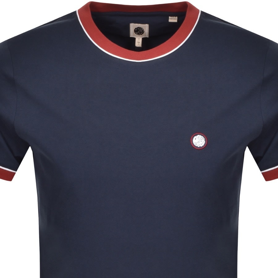 Alternative Image for ProductPretty Green Tilby Tipped T Shirt Navy2