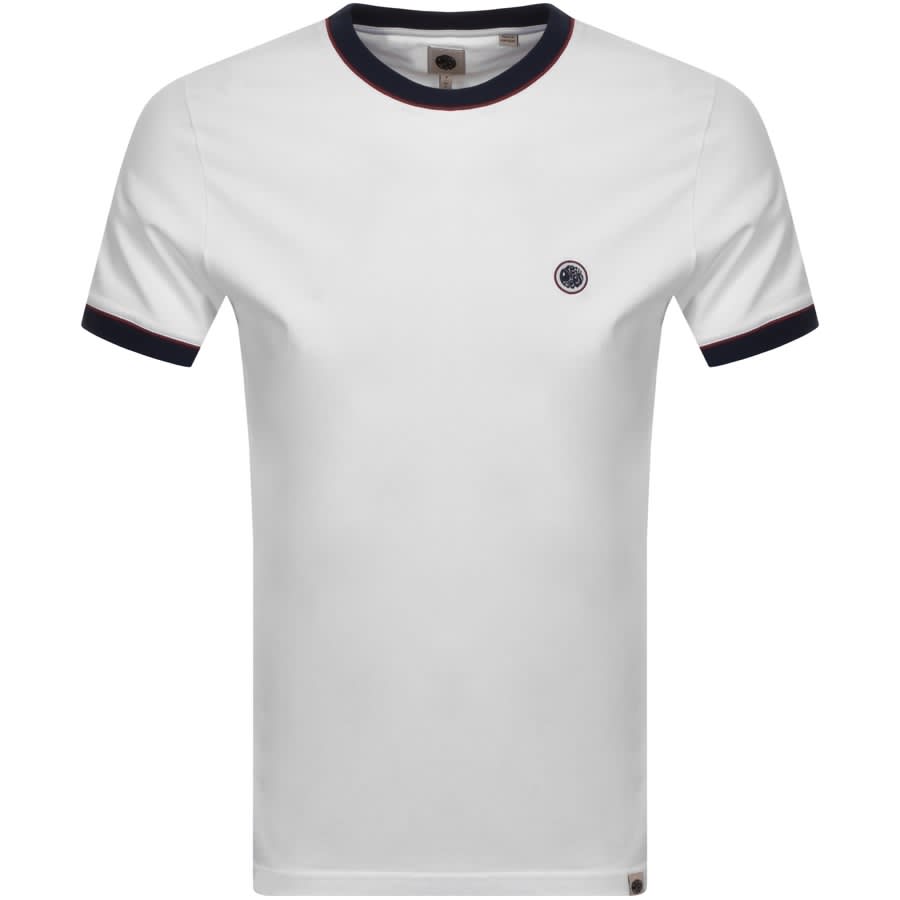 Alternative Image for ProductPretty Green Tilby Tipped T Shirt White1