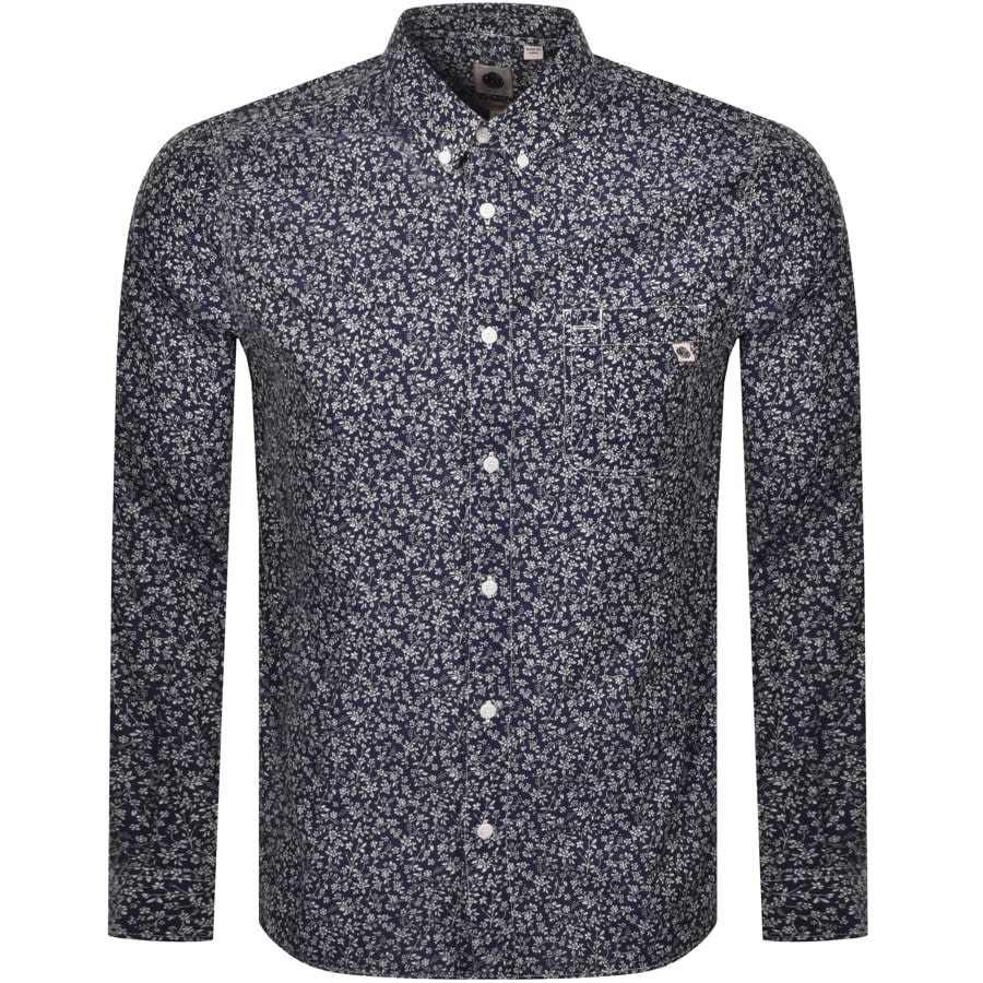 Alternative Image for ProductPretty Green Japanese Print Shirt Navy1