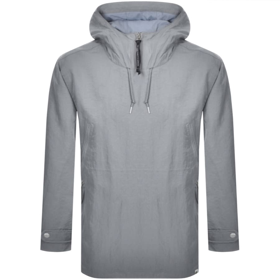 Alternative Image for ProductPretty Green Crinkle Nylon Overhead Hooded Jacket1