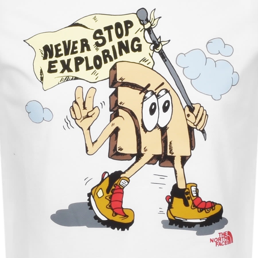 Alternative Image for ProductThe North Face Exploring Logo T Shirt White3