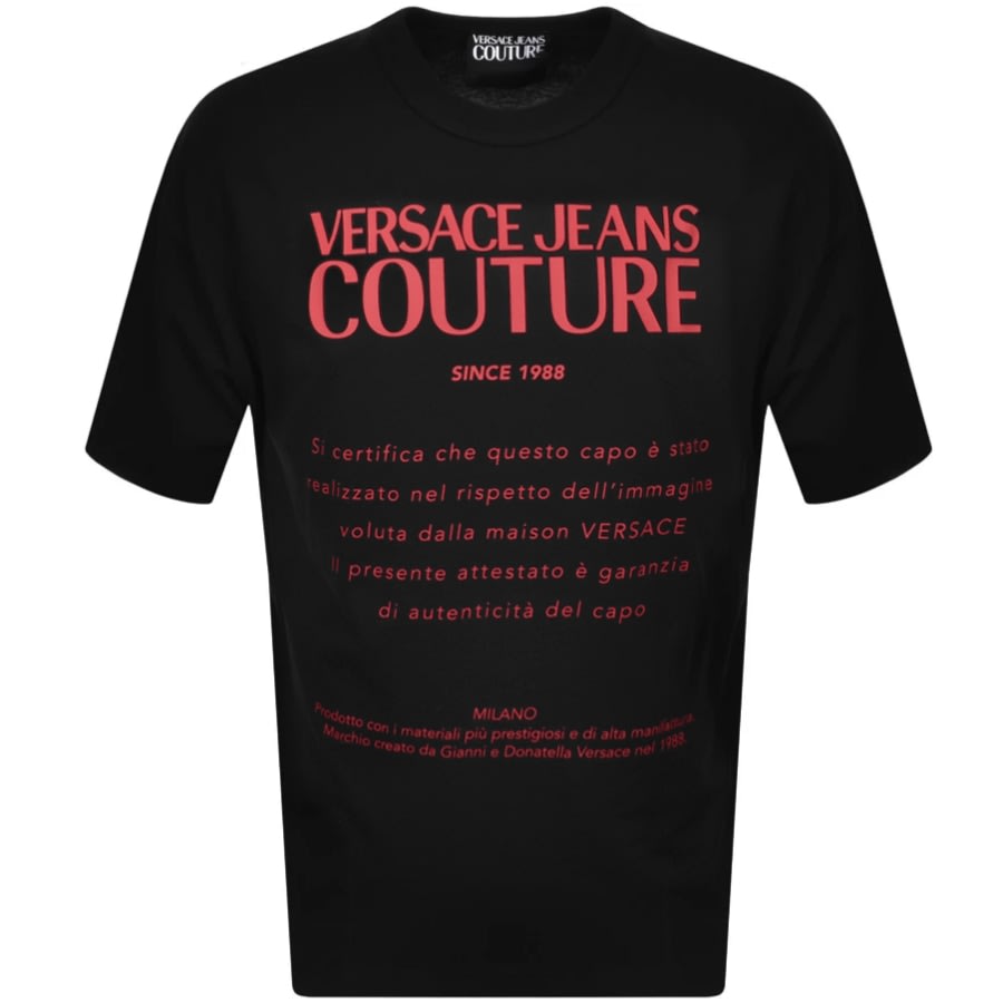 Alternative Image for ProductVersace Jeans Couture Logo T Shirt Black1
