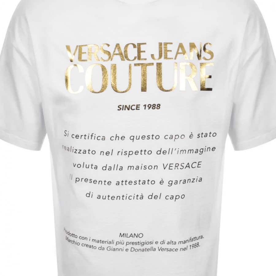 Alternative Image for ProductVersace Jeans Couture Logo T Shirt White3