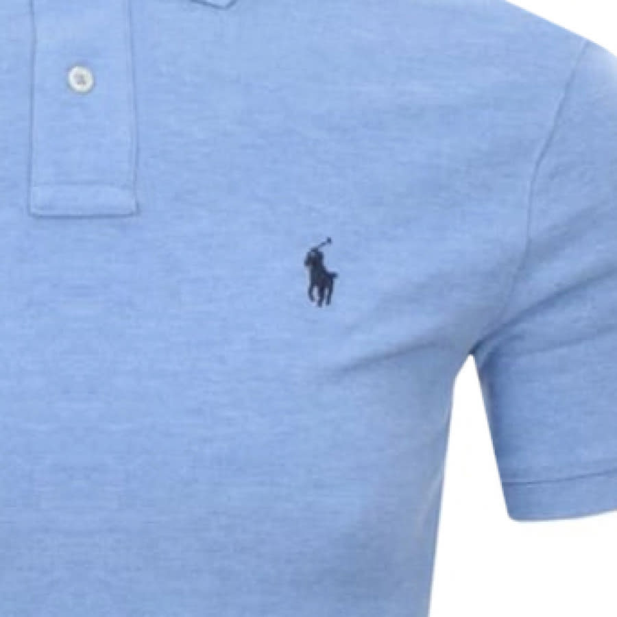 Alternative Image for ProductRalph Lauren Slim Fit Polo T Shirt Blue3