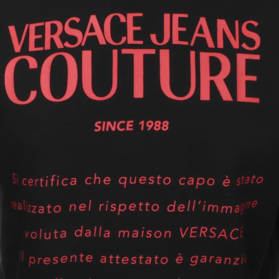 Alternative Image for ProductVersace Jeans Couture Pullover Logo Hoodie Black3