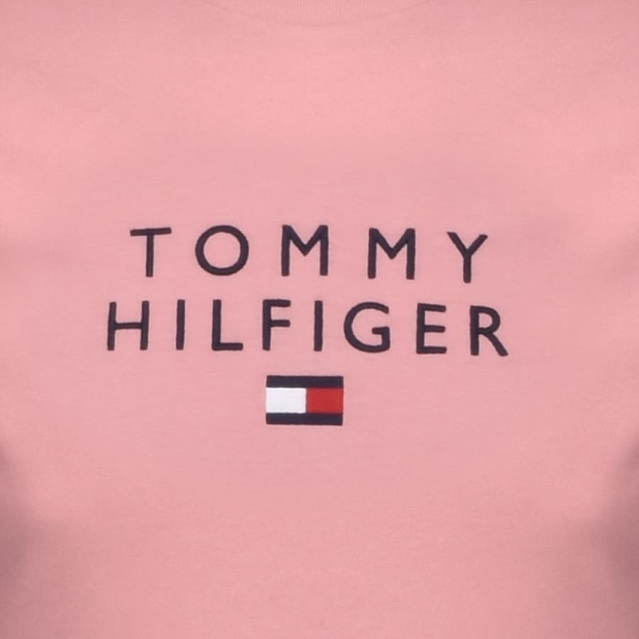 Alternative Image for ProductTommy Hilfiger Icon Flag Logo T Shirt Pink3