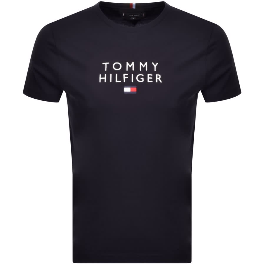 Alternative Image for ProductTommy Hilfiger Icon Flag Logo T Shirt Navy1