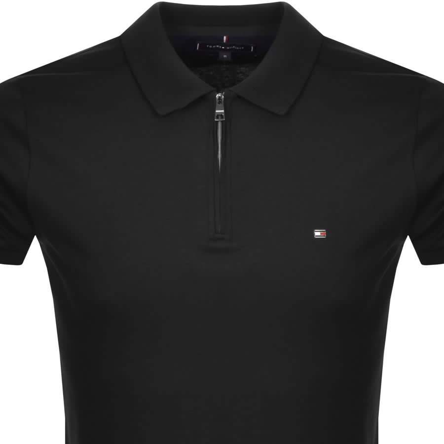 Alternative Image for ProductTommy Hilfiger Interlock Zip Polo T Shirt Black2