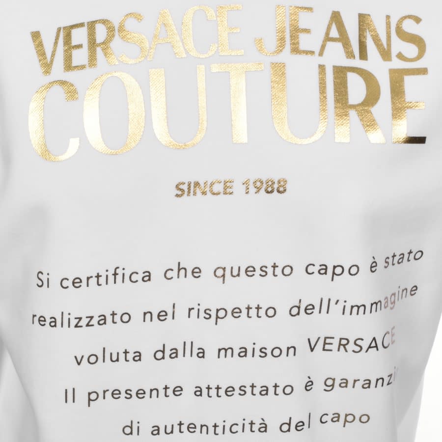 Alternative Image for ProductVersace Jeans Couture Pullover Logo Hoodie White3