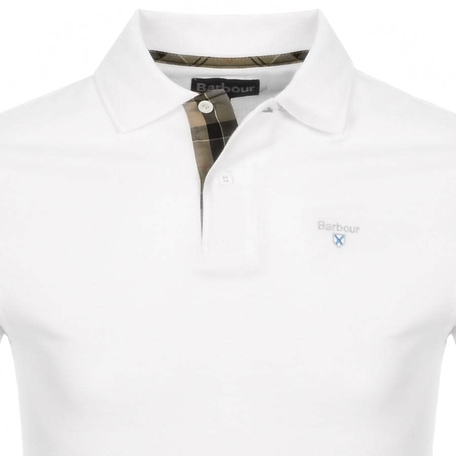 Alternative Image for ProductBarbour Pique Polo T Shirt White2