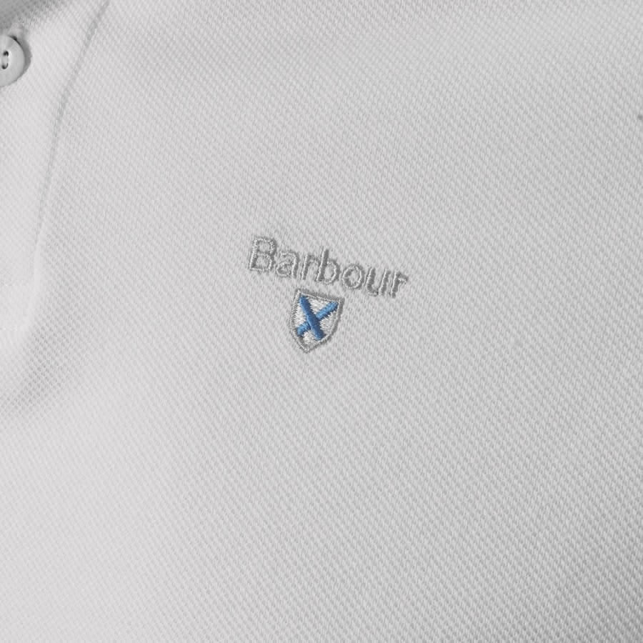 Alternative Image for ProductBarbour Pique Polo T Shirt White3