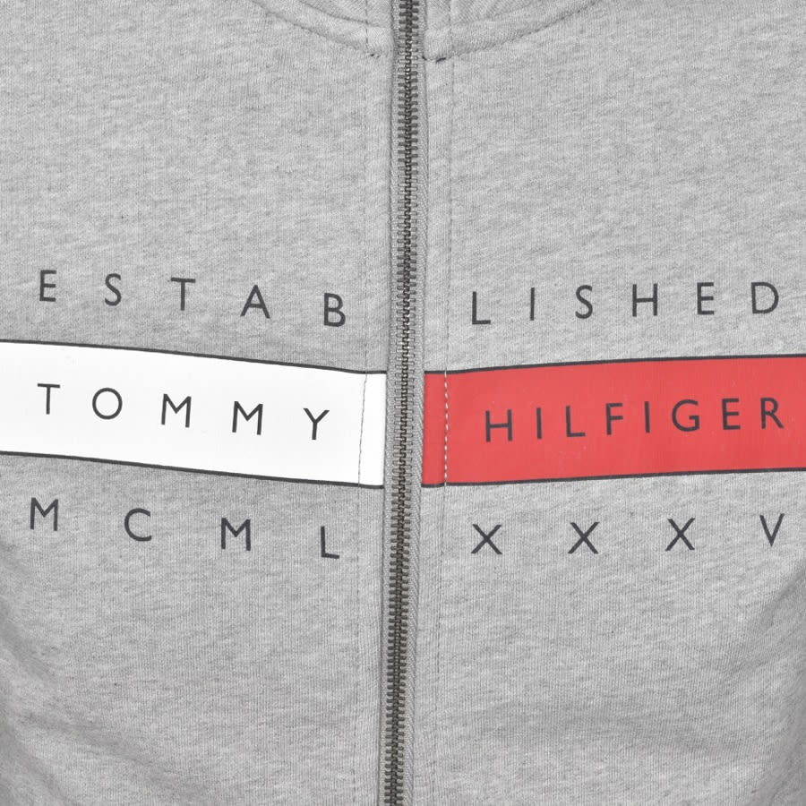 Alternative Image for ProductTommy Hilfiger Full Zip Global Sweatshirt Grey3