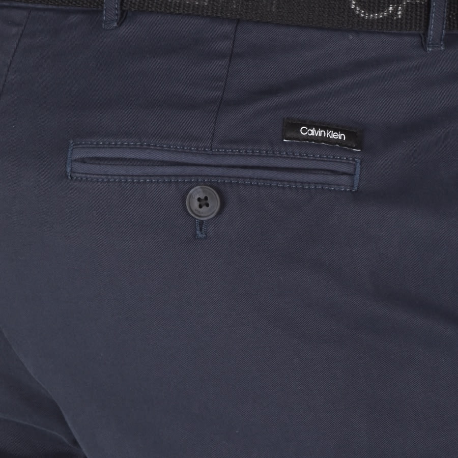 Alternative Image for ProductCalvin Klein Slim Fit Chino Trousers Navy3