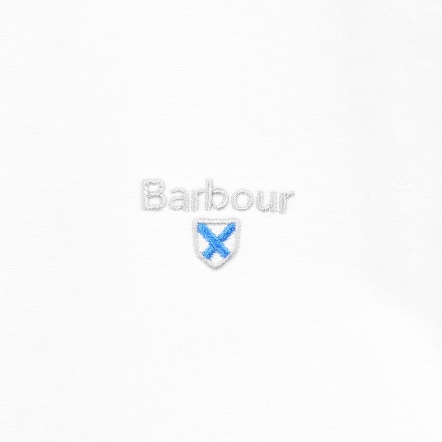 Alternative Image for ProductBarbour Logo Short Sleeve Shirt White3