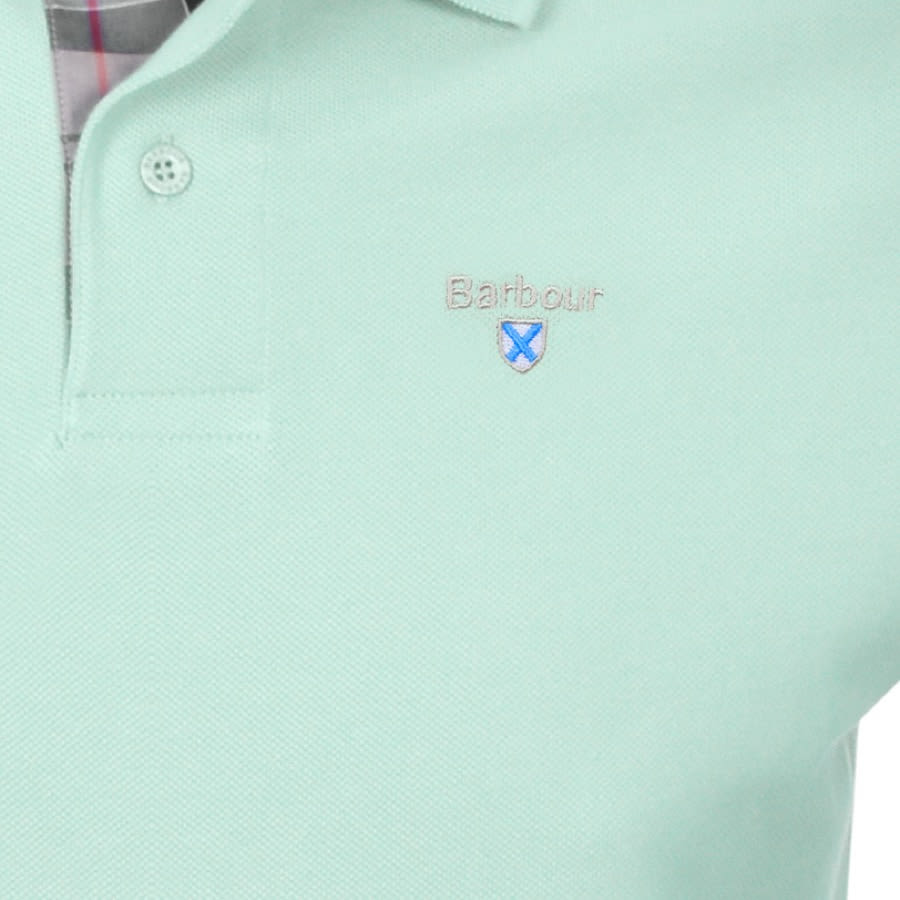 Alternative Image for ProductBarbour Pique Polo T Shirt Green3