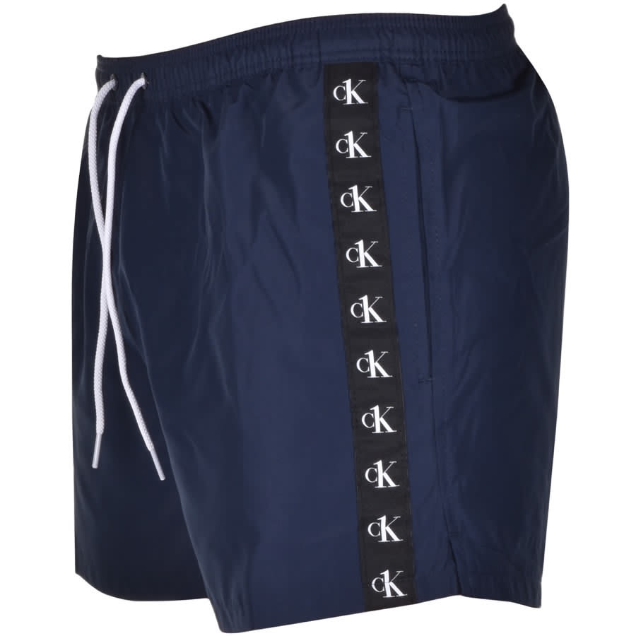Alternative Image for ProductCalvin Klein Logo Swim Shorts Navy3