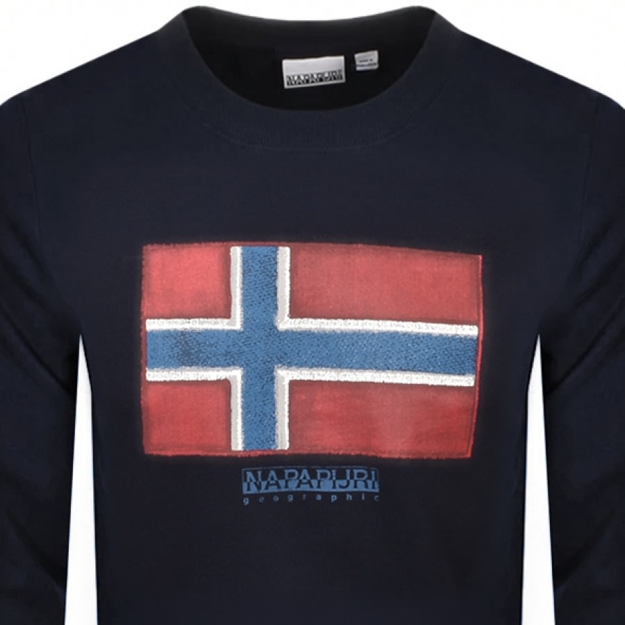 Alternative Image for ProductNapapijri Birol Crew Sweatshirt Navy2