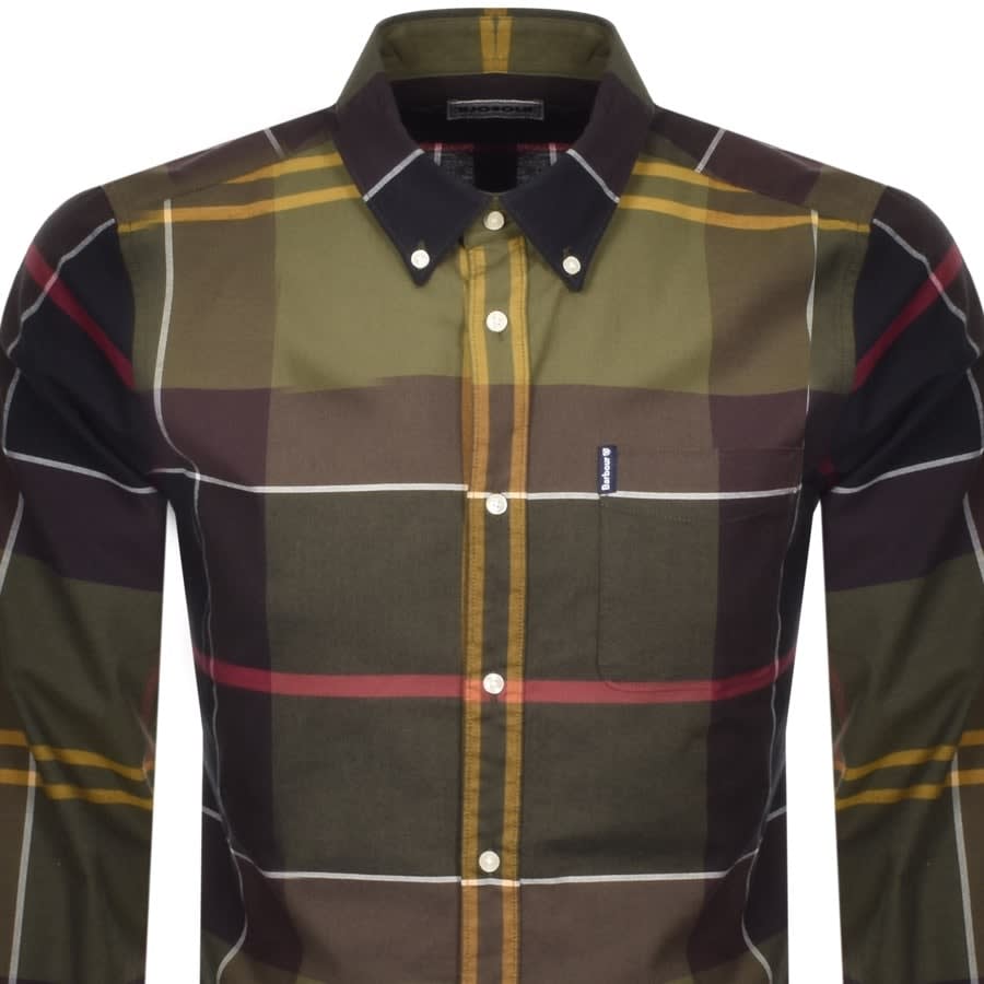 Alternative Image for ProductBarbour Sutherland Check Long Sleeved Shirt Green2