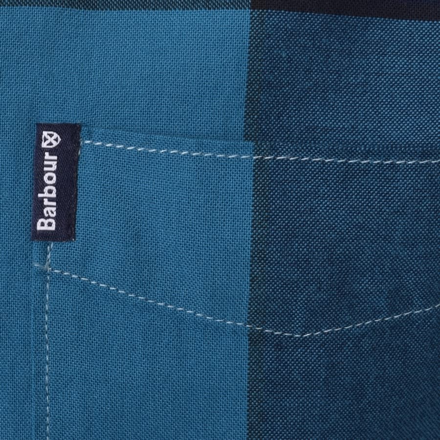 Alternative Image for ProductBarbour Douglas Check Short Sleeved Shirt Blue3