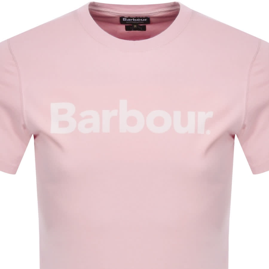 Alternative Image for ProductBarbour Logo T Shirt Pink2