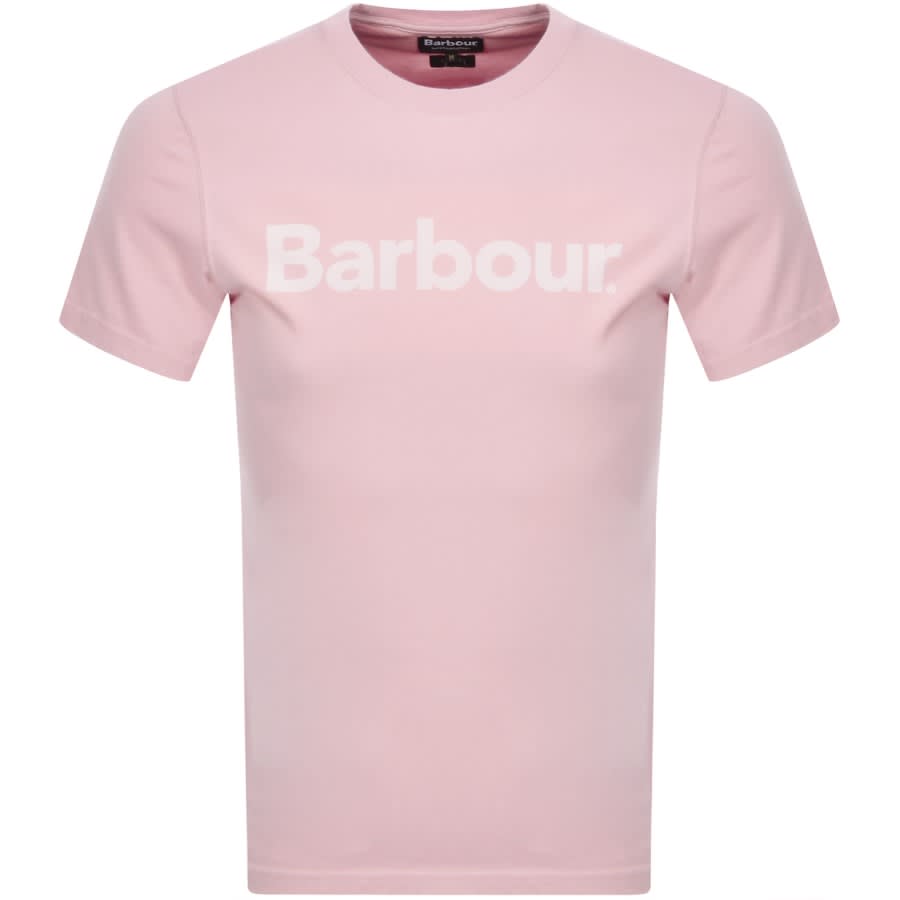 Alternative Image for ProductBarbour Logo T Shirt Pink1