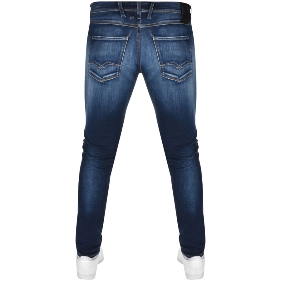 Alternative Image for ProductReplay Anbass Hyperflex Jeans Blue2
