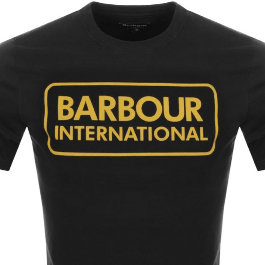 Alternative Image for ProductBarbour International Large Logo T Shirt Black2