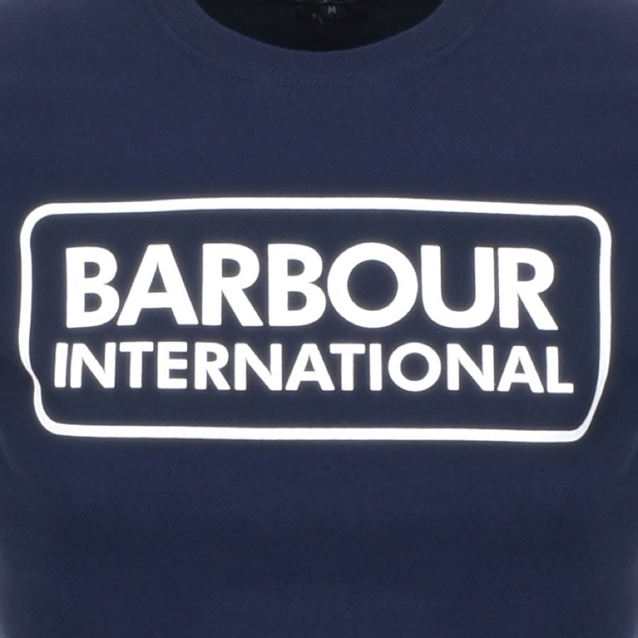 Alternative Image for ProductBarbour International Large Logo T Shirt Navy3