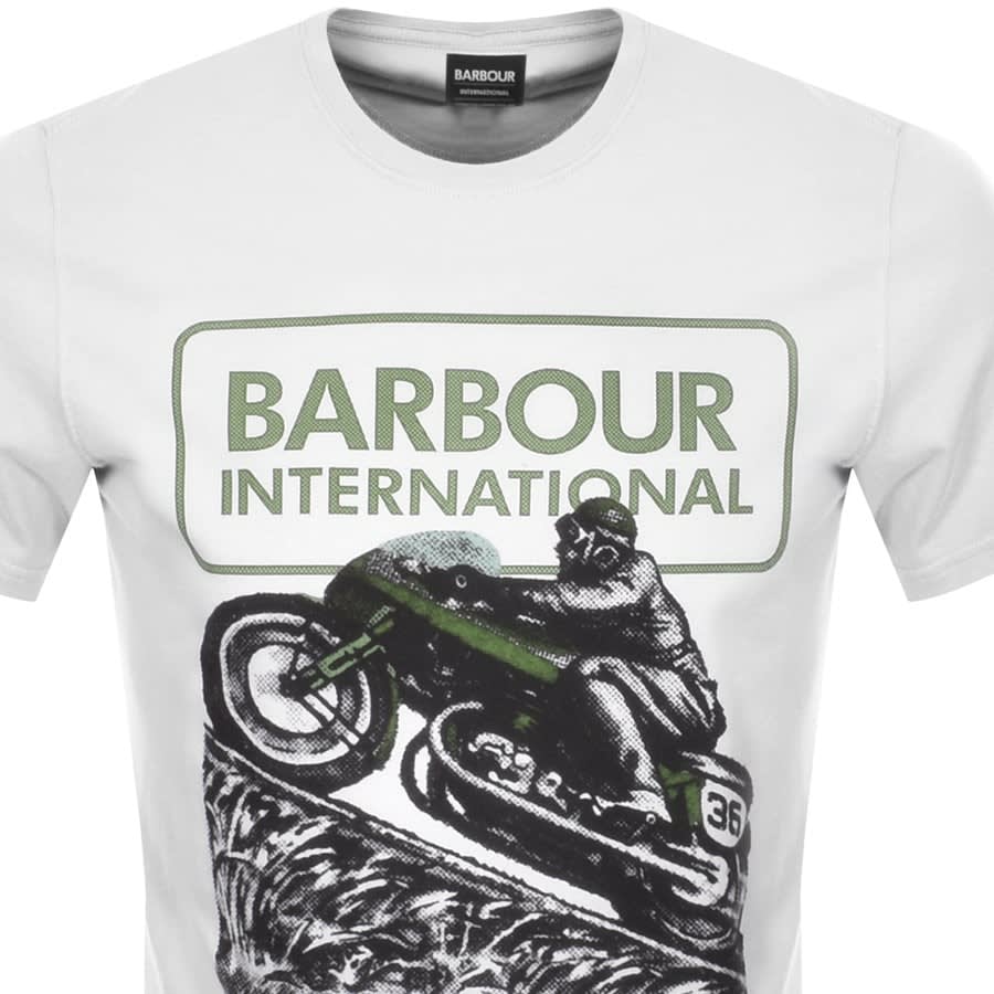 Alternative Image for ProductBarbour International Logo T Shirt White2
