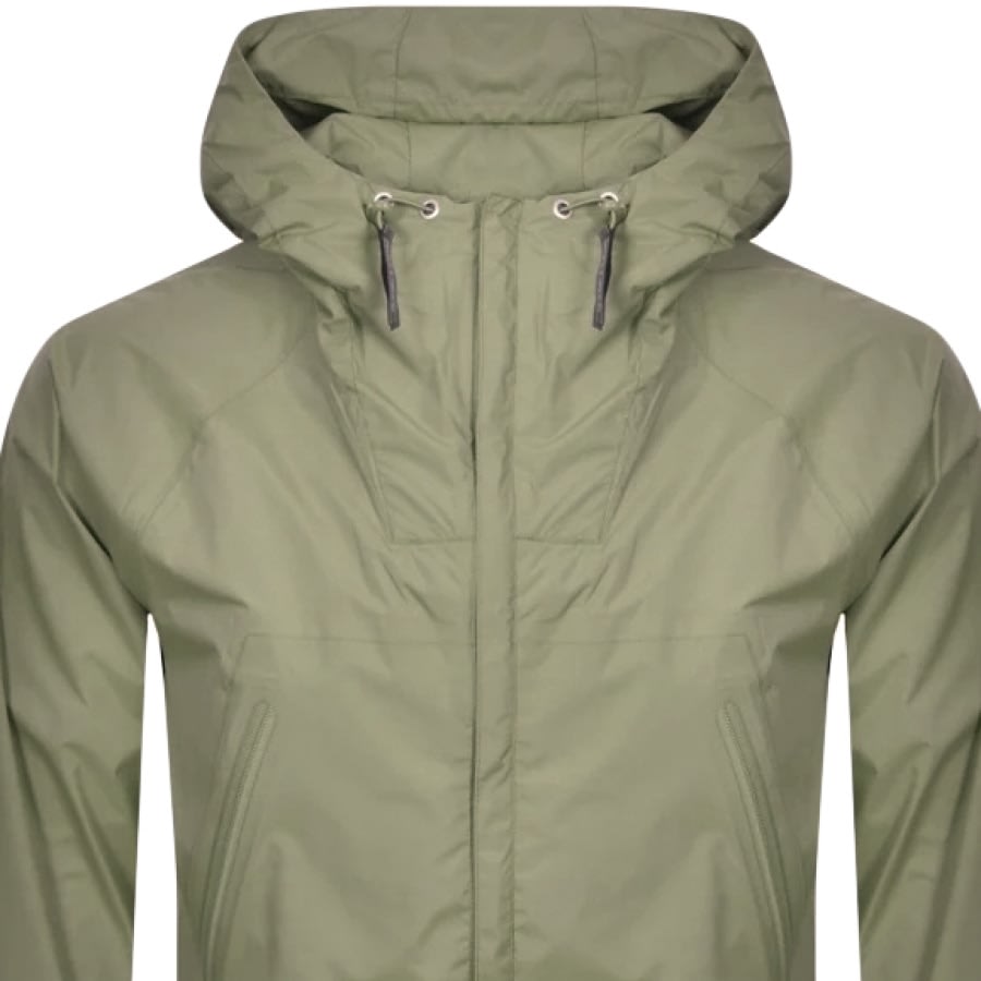 Alternative Image for ProductPretty Green Seam Sealed Zip Through Jacket Khaki2