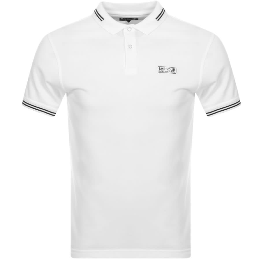 Alternative Image for ProductBarbour International Tipped Polo T Shirt White1